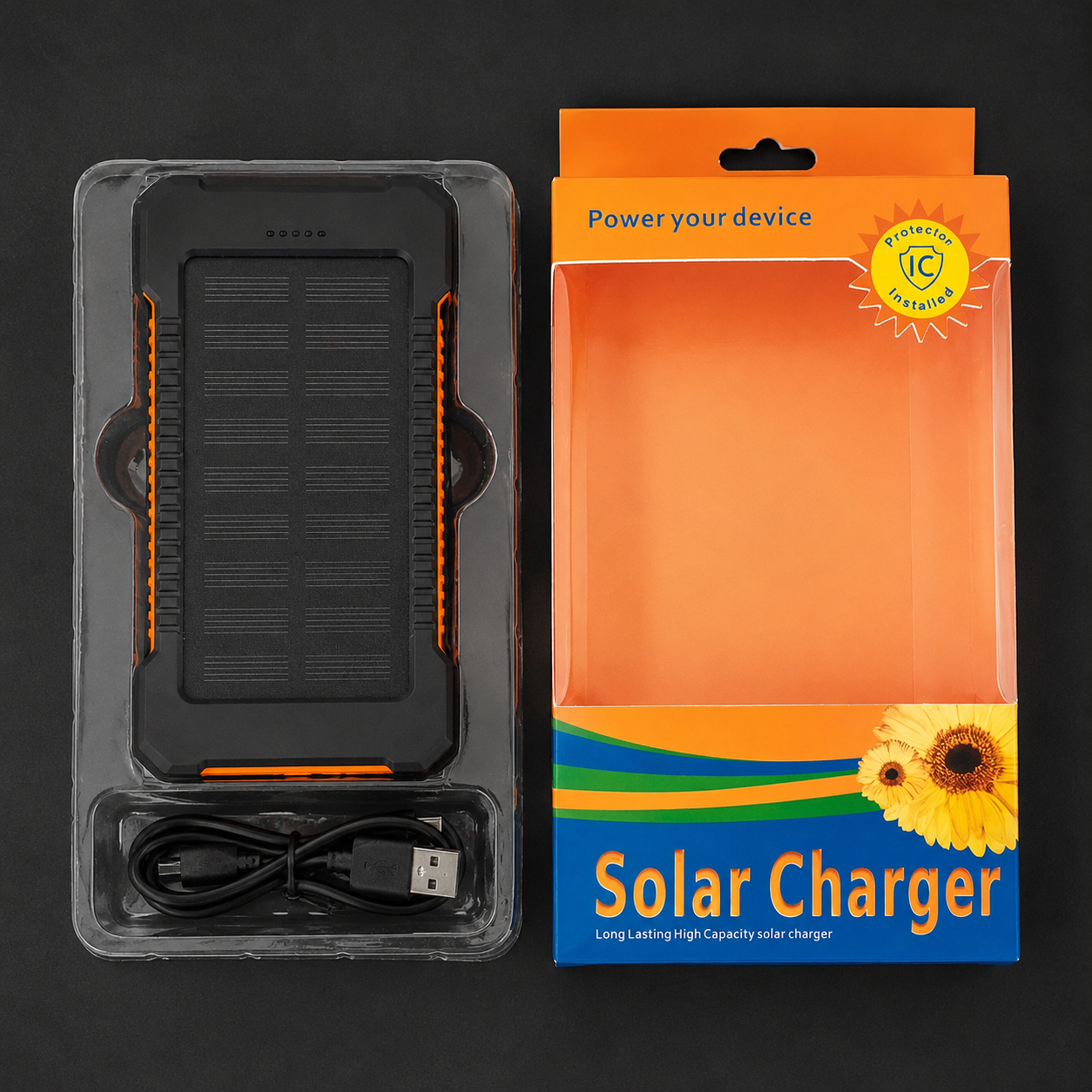 Batería portátil solar 10000mAh